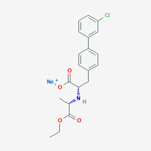 (alphaS)-3'-chloro-alpha-[[(1S)-2-ethoxy-1-methyl-2-oxoethyl]amino]-[1,1'-biphenyl]-4-propanoicacid,monosodiumsalt