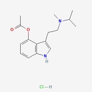 3-[2-[methyl(1-methylethyl)amino]ethyl]-1H-indol-4-ol,4-acetate,monohydrochloride