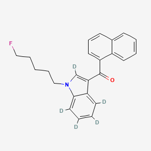 molecular formula C24H22FNO B12350305 [1-[2-(4-morpholinyl)ethyl]-1H-indol-3-yl-2,4,5,6,7-d5]-1-naphthalenyl-methanone CAS No. 2748464-24-4