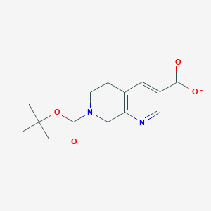 1,7-Naphthyridine-3,7(6H)-dicarboxylic acid, 5,8-dihydro-, 7-(1,1-dimethylethyl) ester