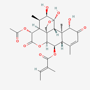 molecular formula C27H34O11 B1235039 波纹酮 