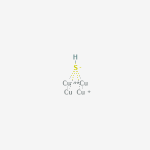 molecular formula Cu4HS+2 B1235040 mu4-sulfido-quadro-tetracopper(4Cu--Cu)(2+) 