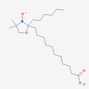 molecular formula C22H42NO4 B12350414 3-Oxazolidinyloxy, 2-(10-carboxydecyl)-2-hexyl-4,4-dimethyl- 