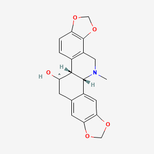 [1,3]Benzodioxolo[5,6-c]-1,3-dioxolo[4,5-i]phenanthridin-6-ol,5b,6,7,12b,13,14-hexahydro-13-methyl-, (5bR,6S,12bS)-