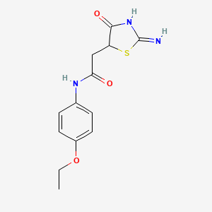 N-(4-ethoxyphenyl)-2-(2-imino-4-oxo-1,3-thiazolidin-5-yl)acetamide