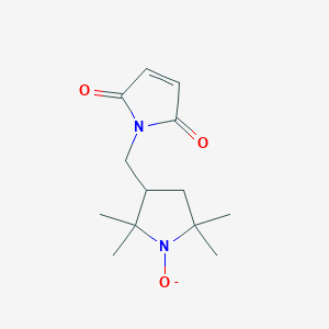 molecular formula C13H19N2O3- B12350495 1-Pyrrolidinyloxy,3-[(2,5-dihydro-2,5-dioxo-1H-pyrrol-1-yl)methyl]-2,2,5,5-tetramethyl- 