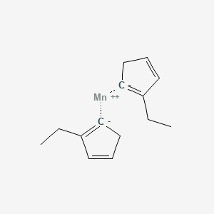 molecular formula C14H18Mn B12350503 Manganocene, 1,1'-diethyl- 