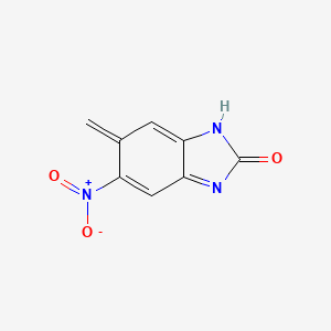 molecular formula C8H5N3O3 B12350506 6-methylidene-5-nitro-1H-benzimidazol-2-one 