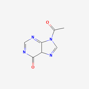 molecular formula C7H6N4O2 B12350551 Acetyl hypoxanthine 