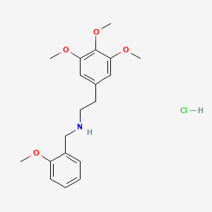 molecular formula C19H26ClNO4 B12350562 Mescaline-NB2OMe.HCl CAS No. 2748304-49-4