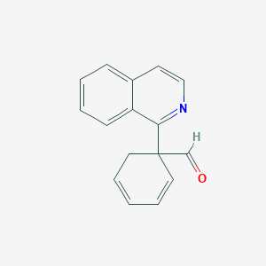 molecular formula C16H13NO B12350643 1-Isoquinolin-1-ylcyclohexa-2,4-diene-1-carbaldehyde 