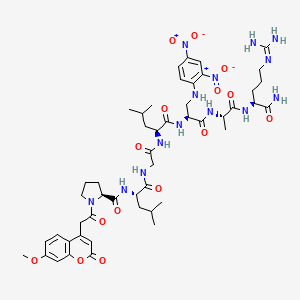 molecular formula C49H68N14O15 B12350661 MOCAc-PLGL(Dpa)AR 