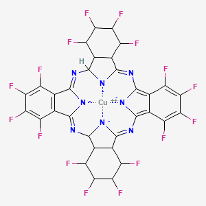 molecular formula C32H14CuF16N8-2 B12350669 12348910111516171822232425-Hexadecafluorophthalocyanine Copper(II) 