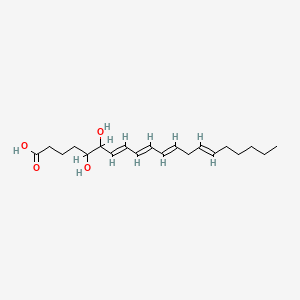 5,6-Dihydroxy-7,9,11,14-eicosatetraenoic acid