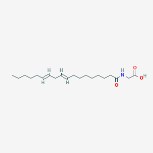 molecular formula C20H35NO3 B1235069 2-[[(9E,12E)-octadeca-9,12-dienoyl]amino]acetic acid 