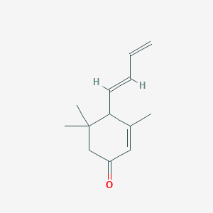 molecular formula C13H18O B1235071 4-(1,3-丁二烯基)-3,5,5-三甲基环己-2-烯-1-酮 CAS No. 5896-02-6