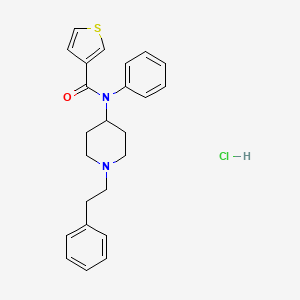 N-(1-phenethylpiperidin-4-yl)-N-phenylthiophene-3-carboxamide,monohydrochloride