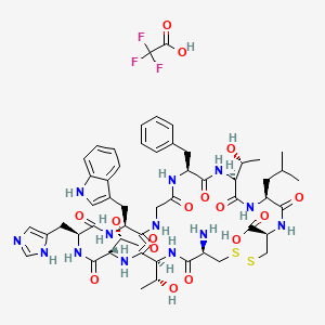 H-Cys-Thr-Thr-His-Trp-Gly-Phe-Thr-Leu-Cys-OH, (Disulfide bond)