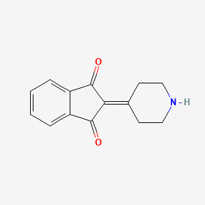 molecular formula C14H13NO2 B12350737 2-Piperidin-4-ylideneindene-1,3-dione 