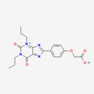 molecular formula C19H21N4O5+ B12350772 2-[4-(2,3,6,7-Tetrahydro-2,6-dioxo-1,3-dipropyl-1H-purin-8-yl)phenoxy]-aceticacid 