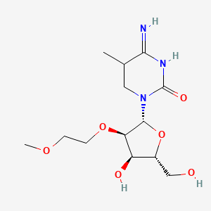 1-[(2R,3R,4R,5R)-4-hydroxy-5-(hydroxymethyl)-3-(2-methoxyethoxy)oxolan-2-yl]-4-imino-5-methyl-1,3-diazinan-2-one