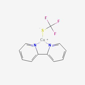 molecular formula C11H8CuF3N2S B12350797 (2,2'-bipyridine)Cu(SCF3) 