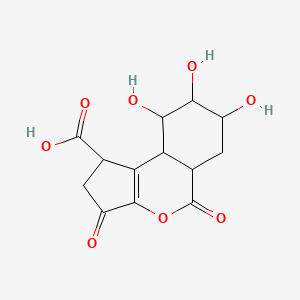 7,8,9-Trihydroxy-3,5-dioxo-1,2,5a,6,7,8,9,9a-octahydrocyclopenta[c]isochromene-1-carboxylic acid