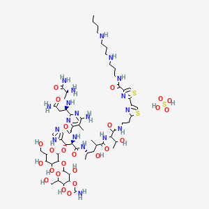 molecular formula C60H97N19O25S3 B1235081 BAPP Bleomycin 