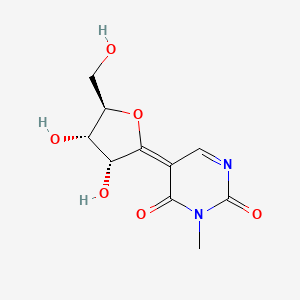 molecular formula C10H12N2O6 B12350854 2,4(1H,3H)-Pyrimidinedione,3-methyl-5-b-D-ribofuranosyl- 