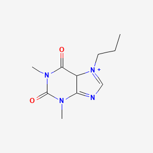 molecular formula C10H15N4O2+ B12350865 1H-Purine-2,6-dione, 3,7-dihydro-1,3-dimethyl-7-propyl- 