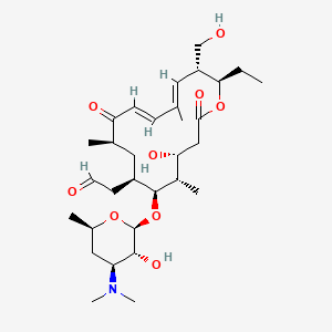 molecular formula C31H51NO9 B1235088 Tylonolide, 5-O-(3,4,6-trideoxy-3-(dimethylamino)-beta-D-glucopyranosyl)- CAS No. 80240-61-5