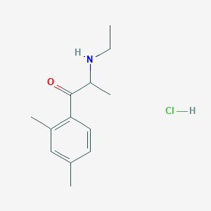 molecular formula C13H20ClNO B12350899 1-(2,4-Dimethylphenyl)-2-(ethylamino)propan-1-one,monohydrochloride 