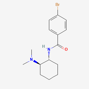 molecular formula C15H21BrN2O B12350917 4-bromo-N-[(1R,2R)-2-(dimethylamino)cyclohexyl]benzamide CAS No. 2418521-61-4