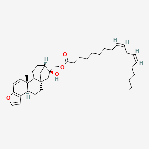 molecular formula C38H56O4 B12350938 [(1S,4R,12R,16S,17S)-17-hydroxy-12-methyl-8-oxapentacyclo[14.2.1.01,13.04,12.05,9]nonadeca-5(9),6,10-trien-17-yl]methyl (9Z,12Z)-octadeca-9,12-dienoate 