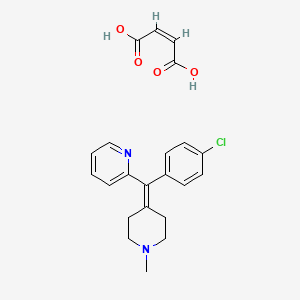 molecular formula C22H23ClN2O4 B1235094 Cycliramine maleate CAS No. 5781-37-3