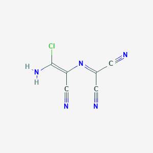 molecular formula C6H2ClN5 B12351002 {[({E})-2-amino-2-chloro-1-cyanovinyl]imino}malononitrile 