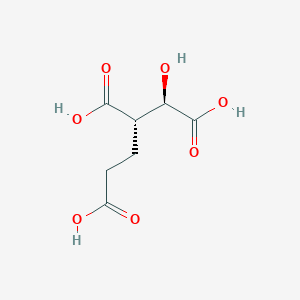 molecular formula C7H10O7 B1235101 (1R,2S)-1-hydroxybutane-1,2,4-tricarboxylic acid 