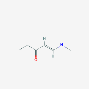 molecular formula C7H13NO B12351012 1-Penten-3-one, 1-(dimethylamino)- 