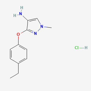 3-(4-Ethylphenoxy)-1-methylpyrazol-4-amine;hydrochloride