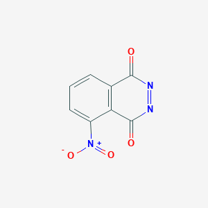 molecular formula C8H3N3O4 B12351063 5-Nitrophthalazine-1,4-dione CAS No. 54535-42-1