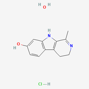 1-methyl-4,9-dihydro-3H-pyrido[3,4-b]indol-7-ol;hydrate;hydrochloride