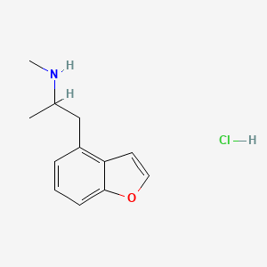 molecular formula C12H16ClNO B12351121 [1-(1-Benzofuran-4-yl)propan-2-yl](methyl)aminehydrochloride 