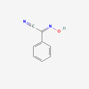 molecular formula C8H6N2O B1235113 Phényl(hydroxyimino)acétonitrile CAS No. 825-52-5