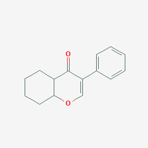 molecular formula C15H16O2 B12351130 3-Phenyl-4a,5,6,7,8,8a-hexahydrochromen-4-one 