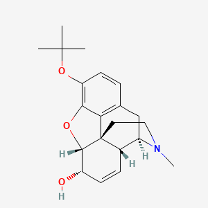 molecular formula C21H27NO3 B1235115 3-O-tert-Butylmorphine CAS No. 34332-27-9