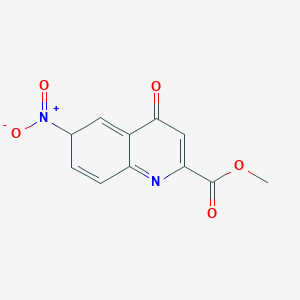 2-Quinolinecarboxylic acid, 1,4-dihydro-6-nitro-4-oxo-, methyl ester