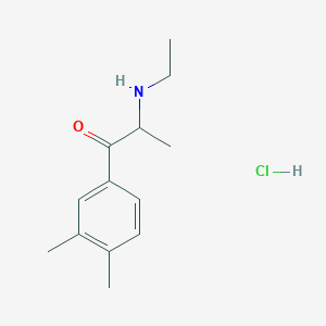 molecular formula C13H20ClNO B12351182 1-(3,4-Dimethylphenyl)-2-(ethylamino)propan-1-one,monohydrochloride 