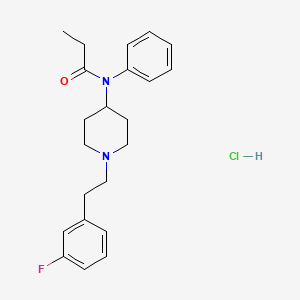 molecular formula C22H28ClFN2O B12351183 N-(1-(3-fluorophenethyl)piperidin-4-yl)-N-phenylpropionamide,monohydrochloride CAS No. 2749434-50-0