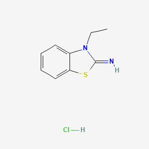 3-Ethyl-1,3-benzothiazol-2-imine;hydrochloride