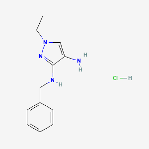 N~3~-benzyl-1-ethyl-1H-pyrazole-3,4-diamine